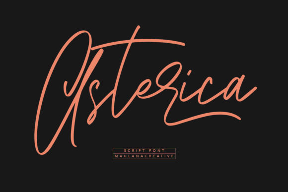 Asterica: A Handwritten Font for Modern Editorial Design
