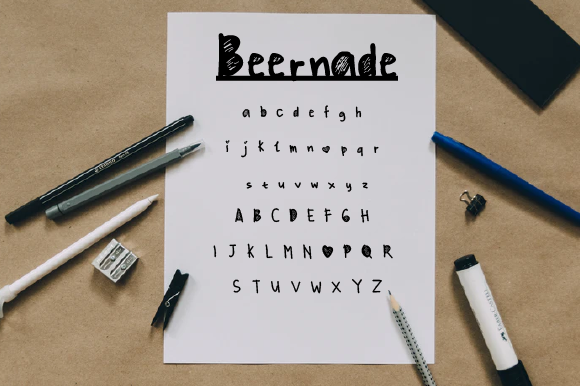 Beernade Font: A Playful Typeface for Brand Identity