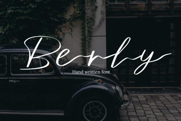 Berly: A Handwritten Font for Editorial Design