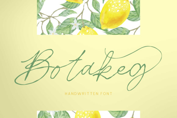 Botakeg: A Handwritten Font for Authentic Branding