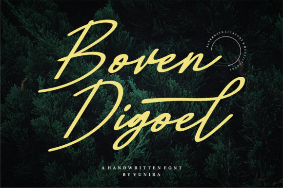 Boven Digoel: The Handwritten Font for Marketers