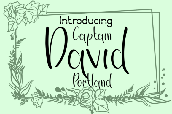 Captain David Portland: A Refined Script Typeface