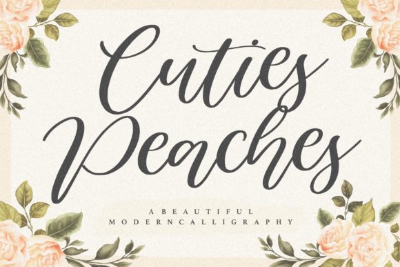 Cuties Peaches: A Handwritten Font for Web Design