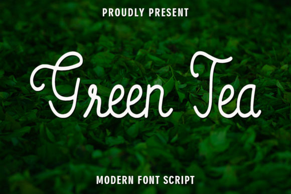 Green Tea Font: Elegant Script for Editorial Design