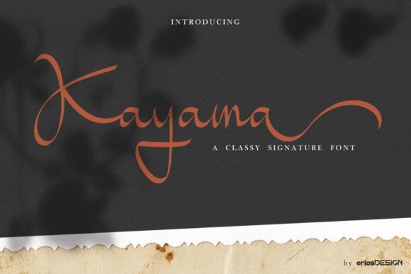 Kayama: A Fluid Script Font for Editorial Design