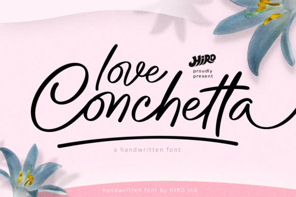 Love Conchetta: A Handwritten Font for Editorial Design