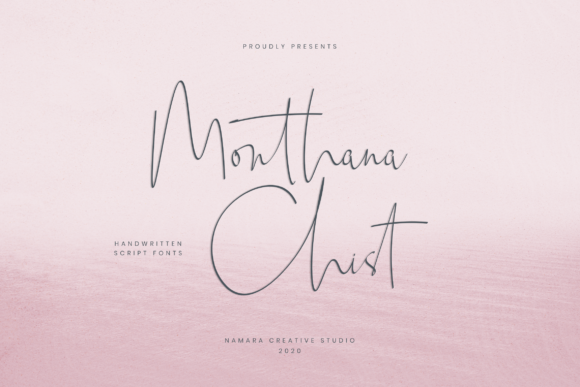 Monthana Chist: A Charming Script Font for Crafters