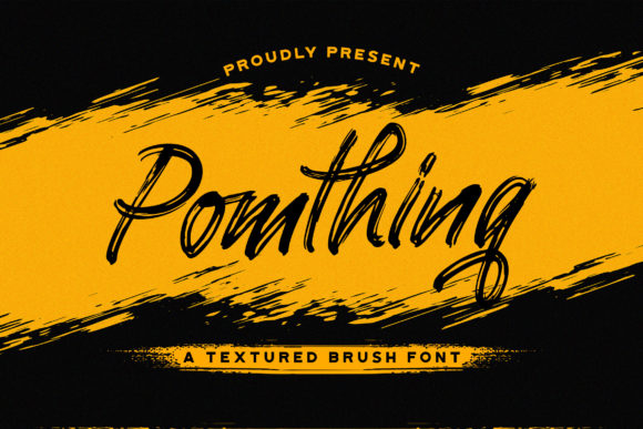 Pomthinq: A Brush Script Font for Digital Design