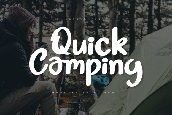 Quick Camping: A Handwritten Font for Editorial Design