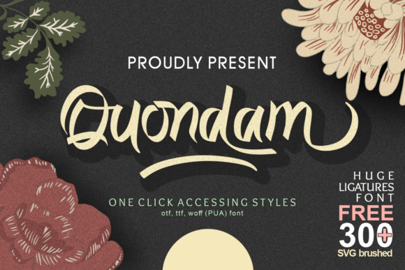 Quondam: A Handwritten Font for Authentic Branding