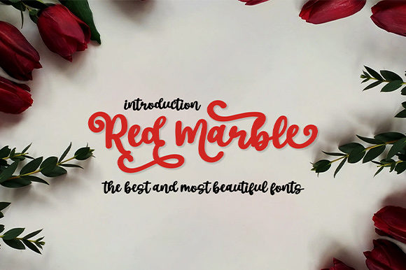 Red Marble: A Handwritten Font for Crafters
