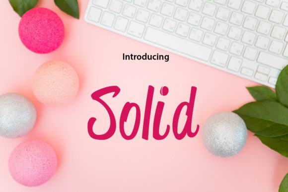 Solid Font: A Handwritten Typeface for Makers