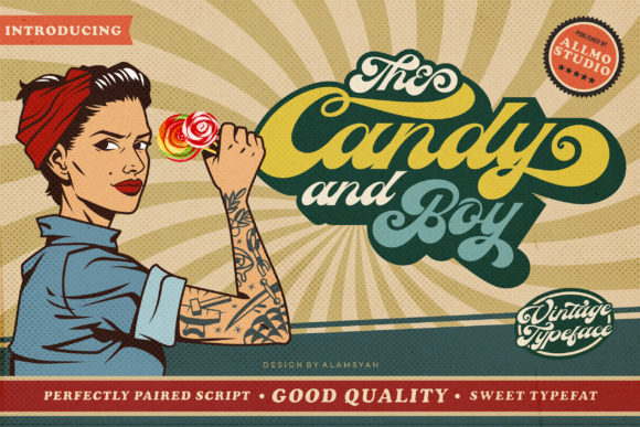 The Candy and Boy: A Retro Script Font for Branding